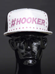 CRYSTAL LOGO FLAT BILL FITTED CAP