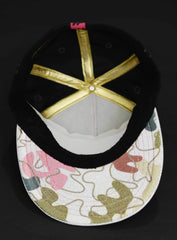 CRYSTAL LOGO FLAT BILL FITTED CAP
