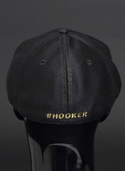GOLD # FLAT BILL FITTED CAP