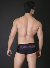 MICK SWIM TRUNK WITH CRYSTAL LOGO