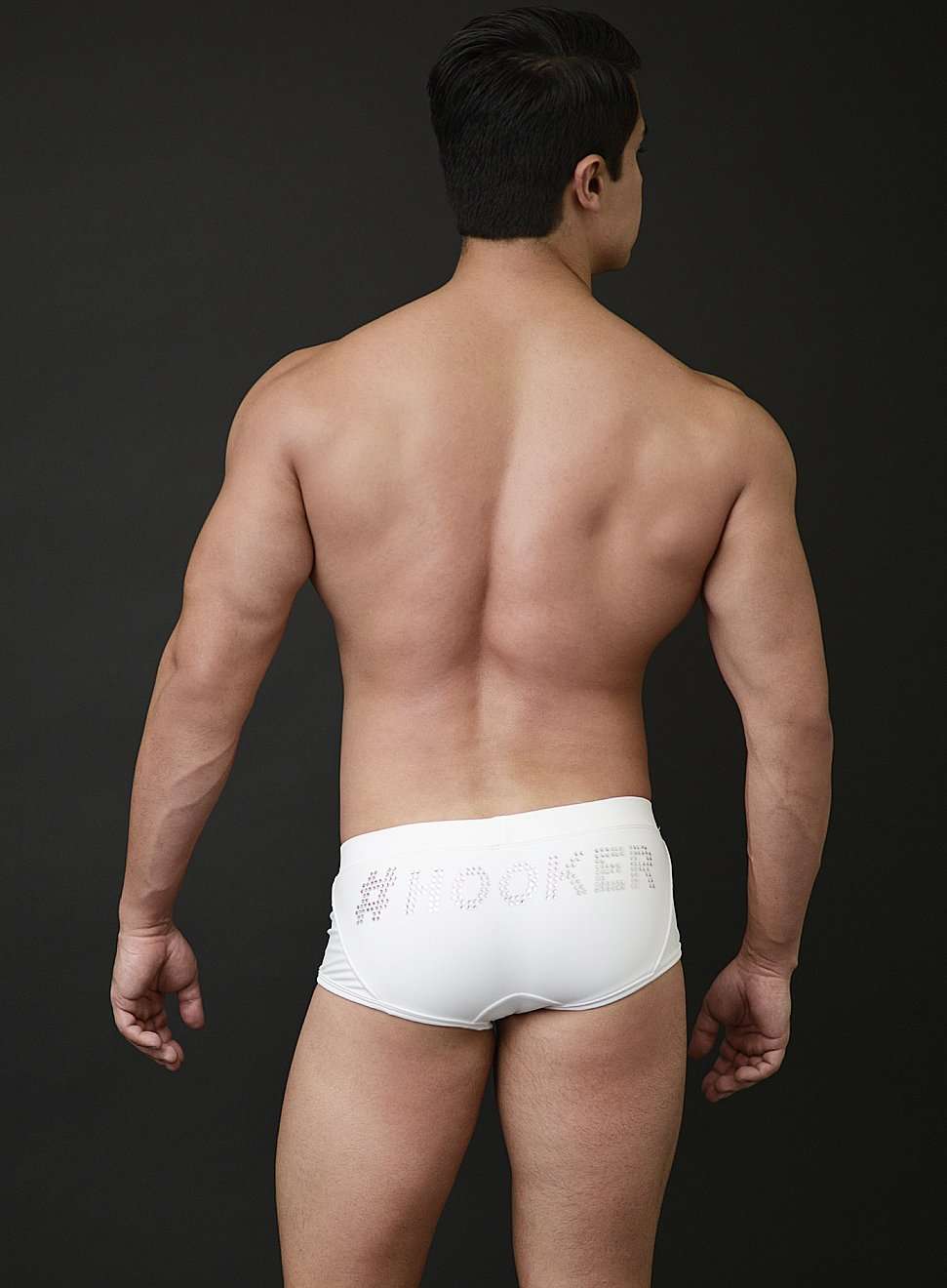 MICK SWIM TRUNK WITH CRYSTAL LOGO