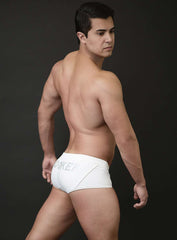 MICK SWIM TRUNK WITH CRYSTAL LOGO