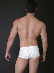 MICK SWIM TRUNK WITH CRYSTALS