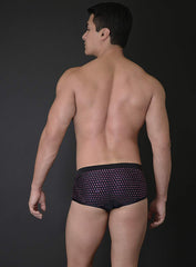 MICK SWIM TRUNK WITH CRYSTALS